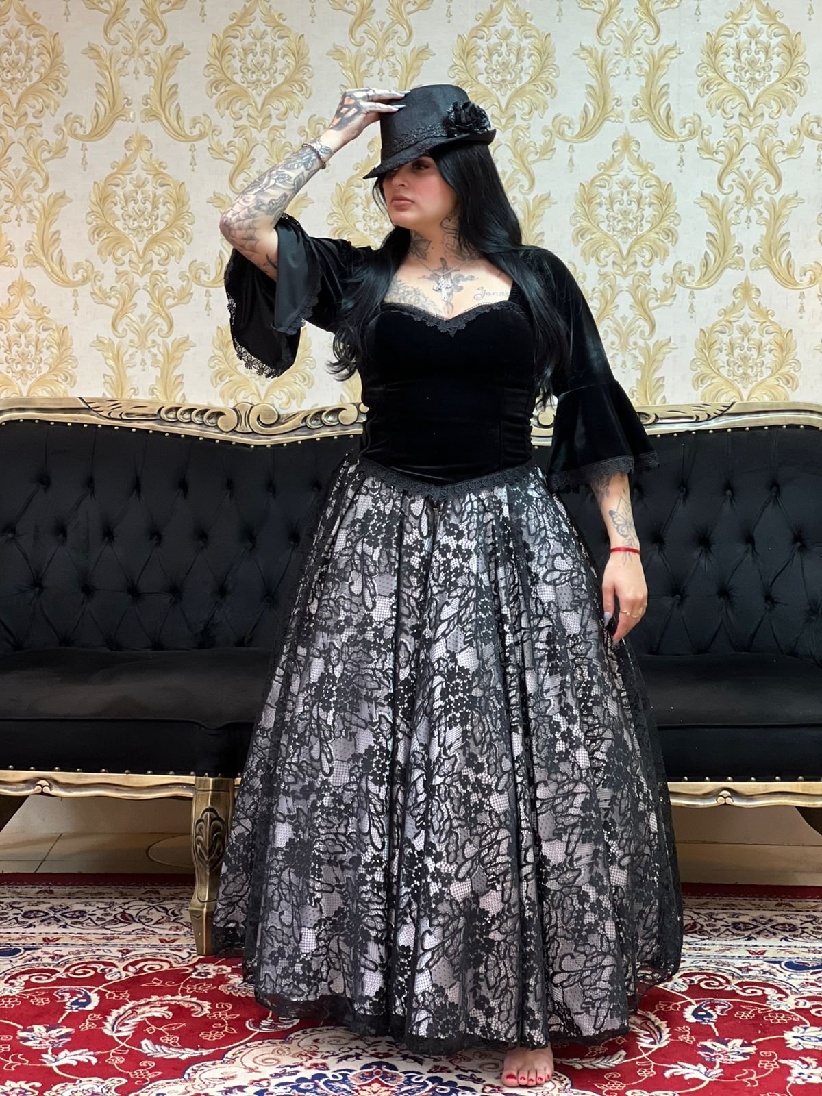 Corpete Veludo Preto