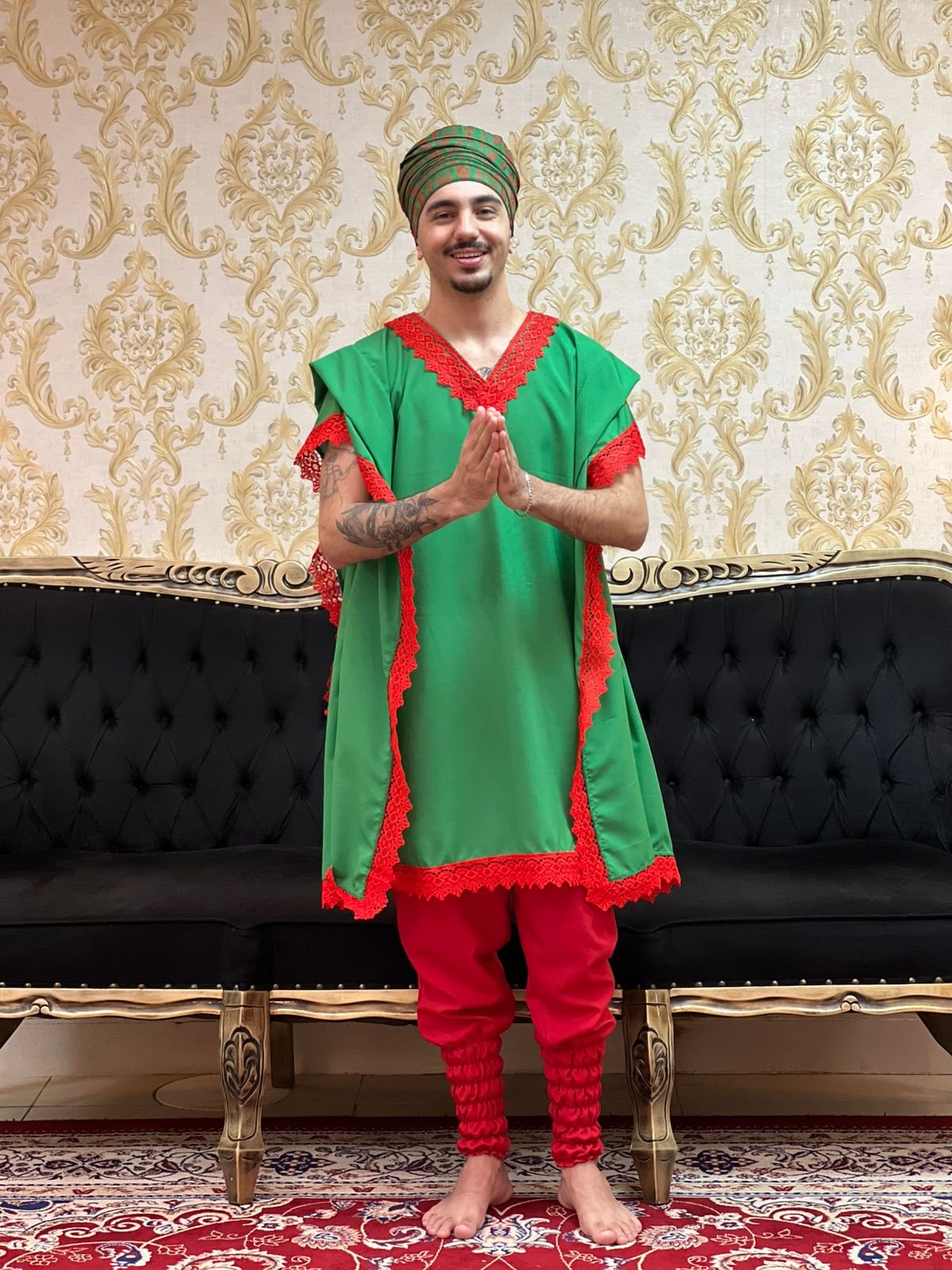 Kafta Tunica Verde/Verm