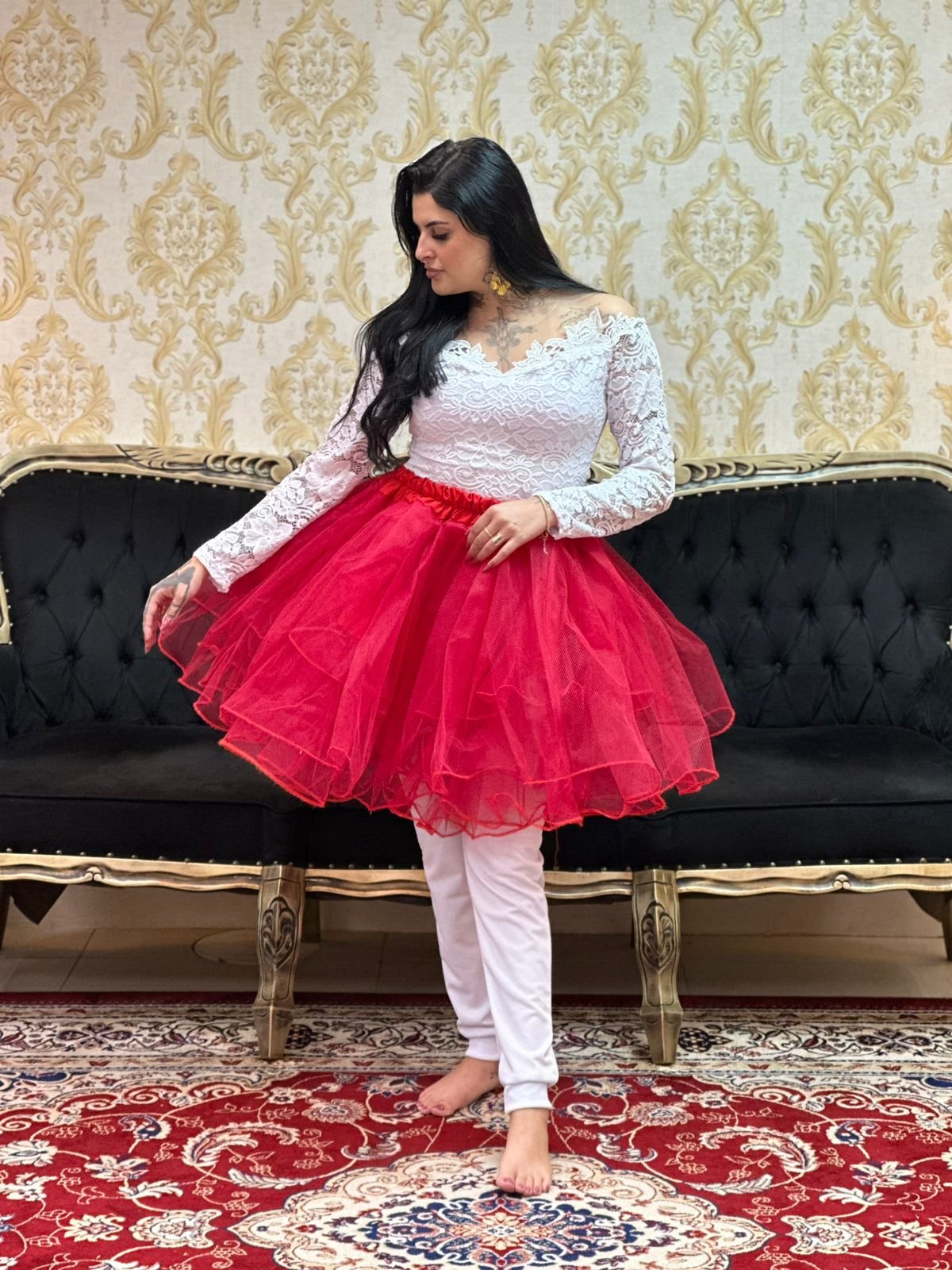 Armação Curta Vermelha