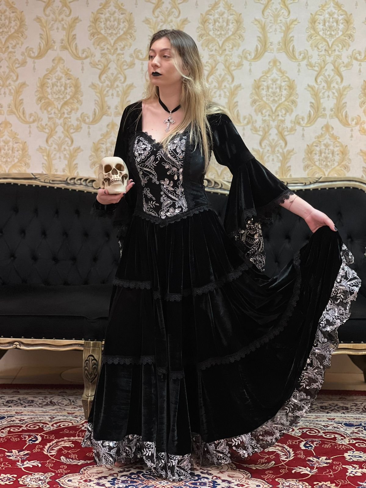 Vestido Alquimia Preto/Pta