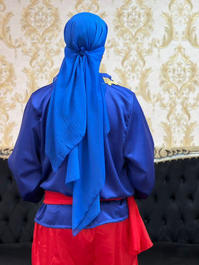 Lenço Chiffon  Azul