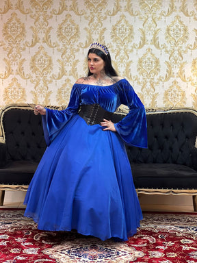 Saia Voal Longo Azulão