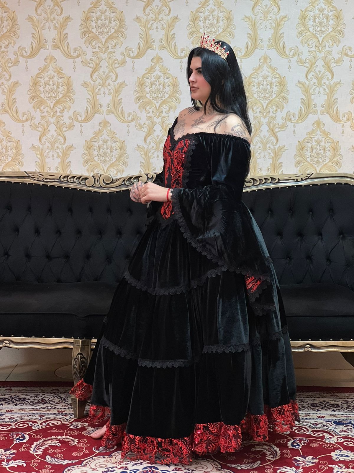 Vestido Alquimia Pto/Verm