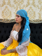 Lenço Voal Azul  Luxo Azulão