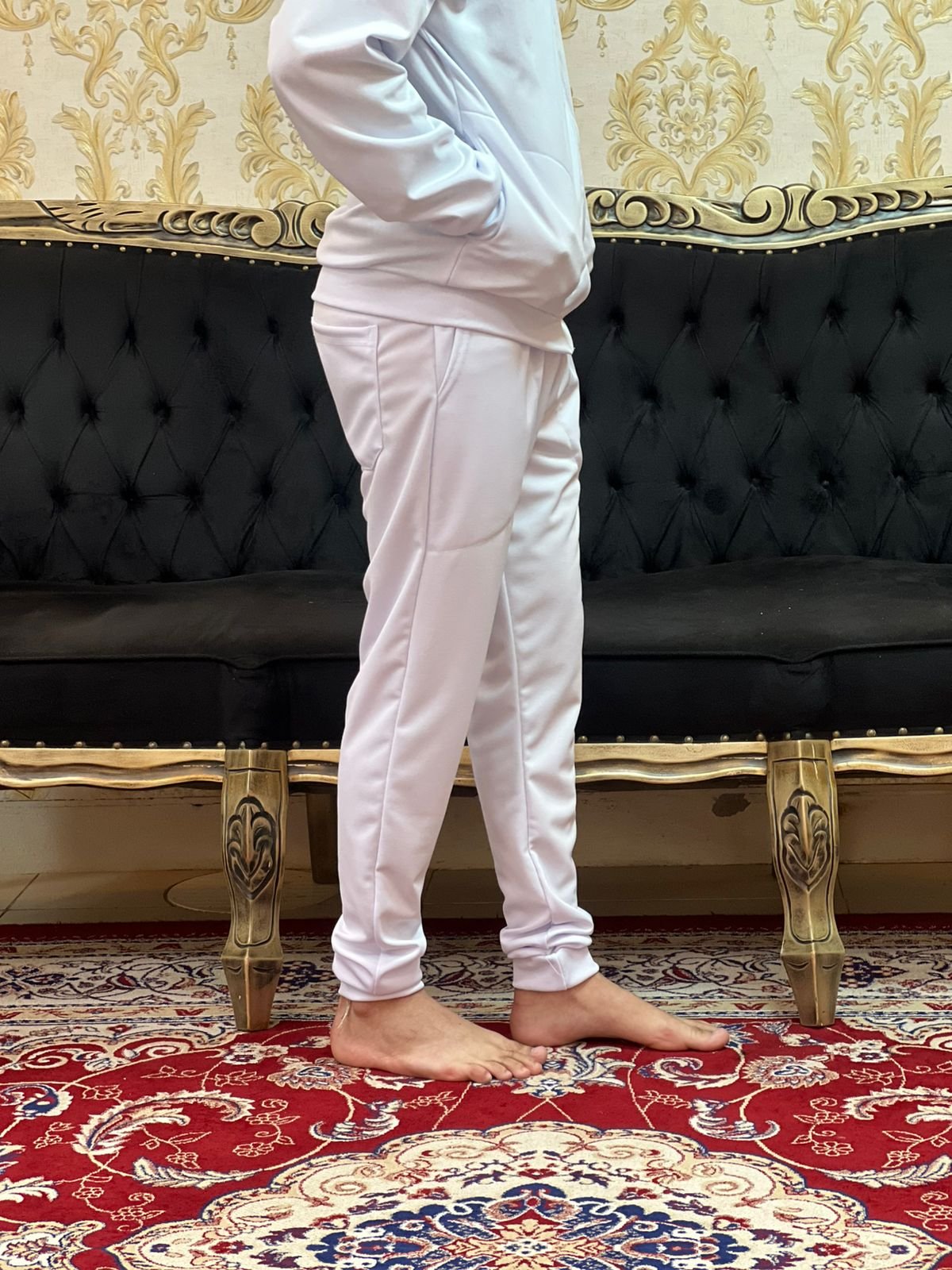 Calça Elanca Punho Branca