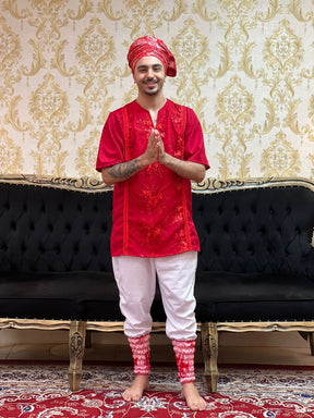 Bombacha Barrada Bca/Verm