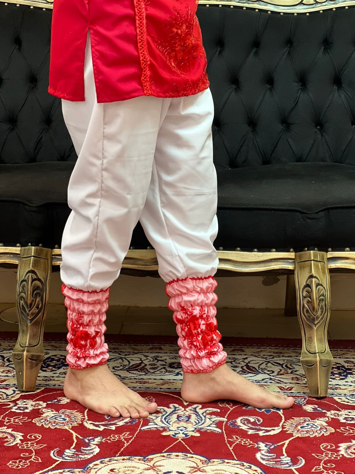 Bombacha Barrada Bca/Verm