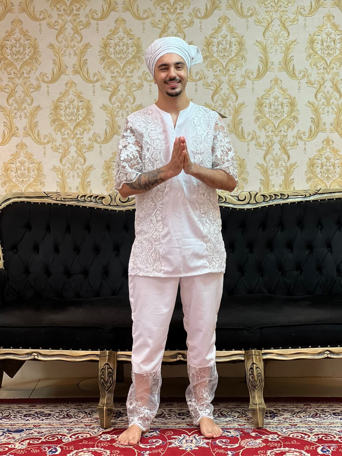 Calça Luxo Bco/Prata