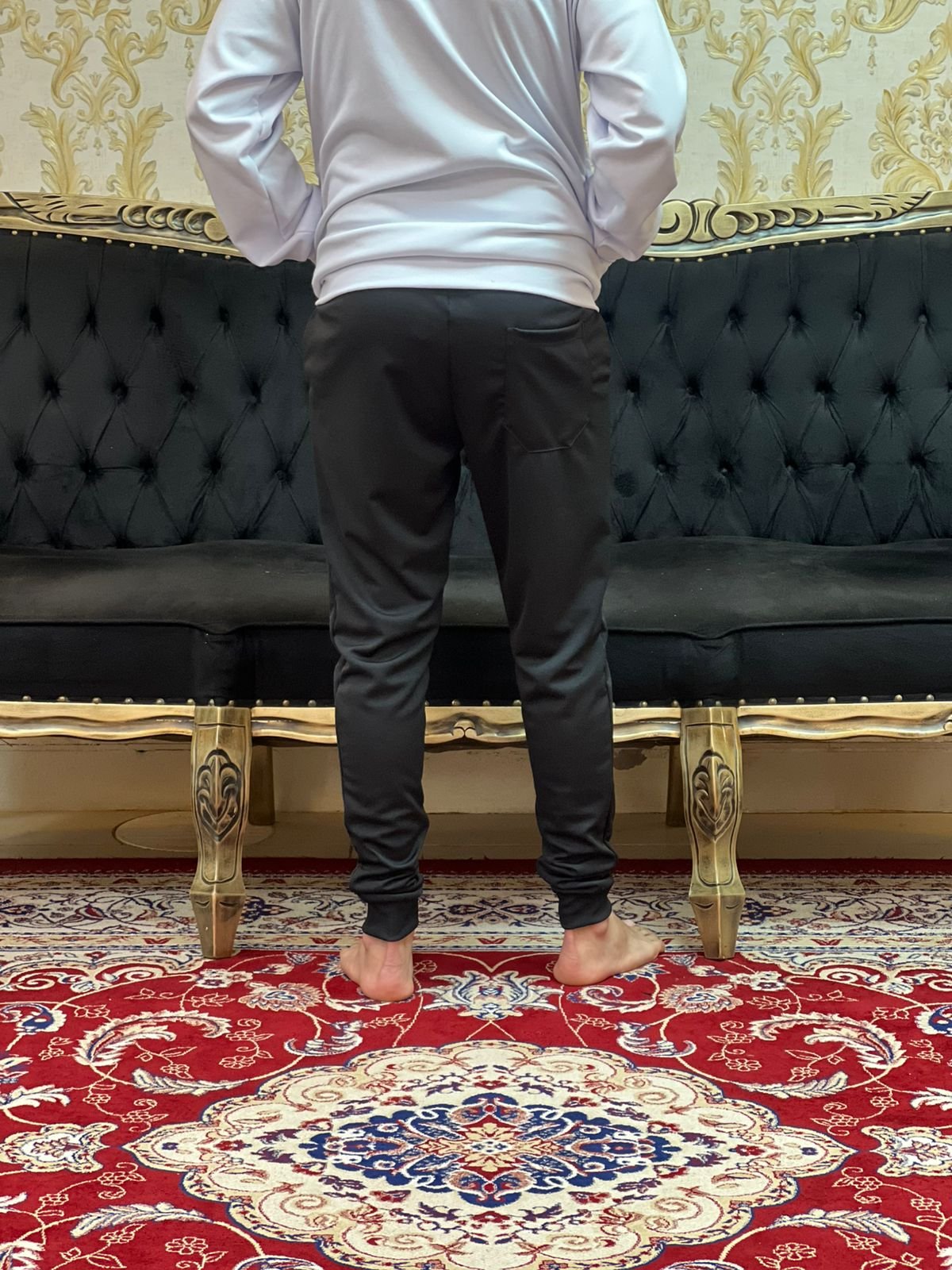 Calça Elanca Punho Preta