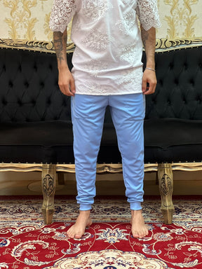 Calça Elanca Punho Azul