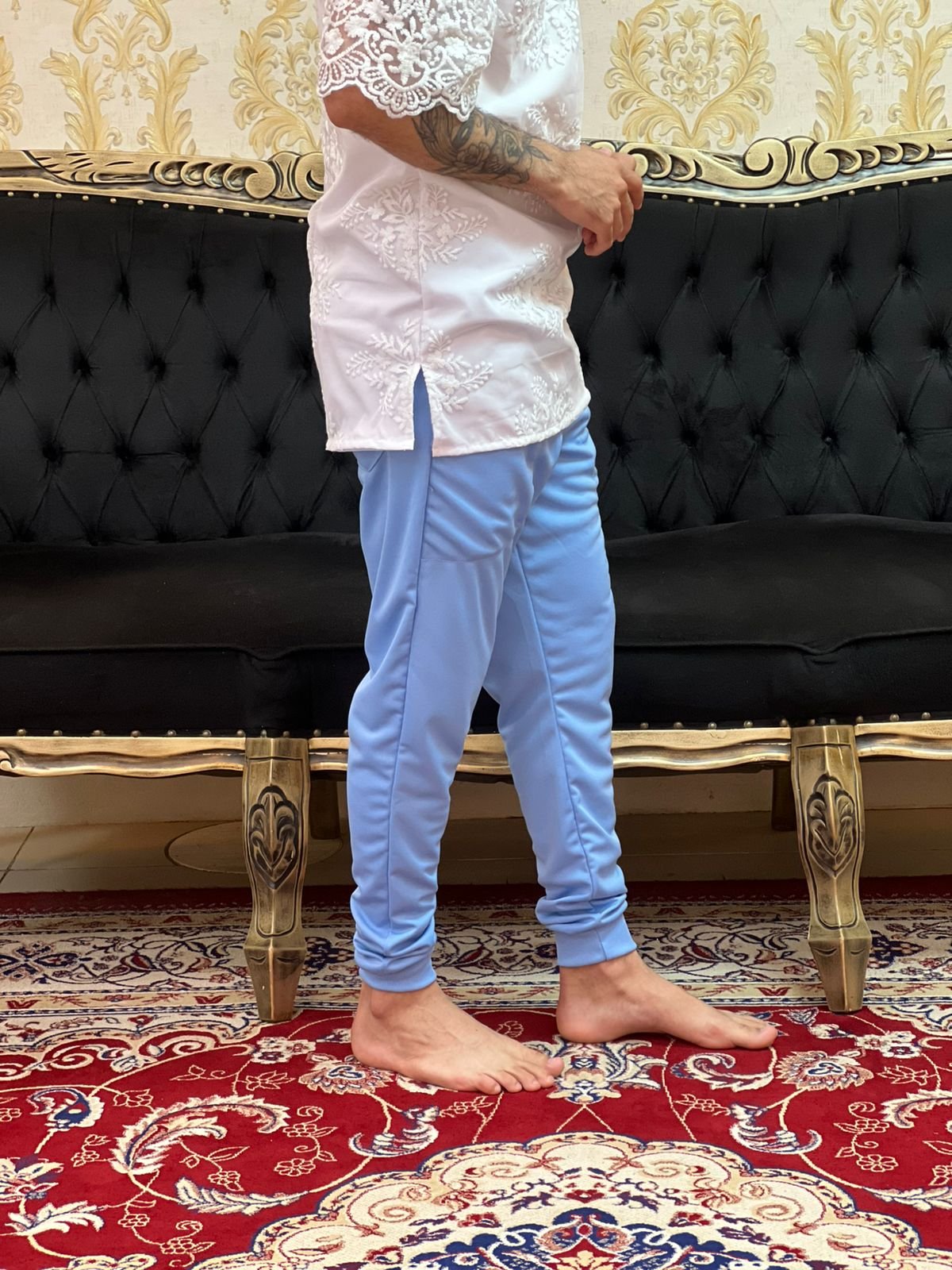 Calça Elanca Punho Azul