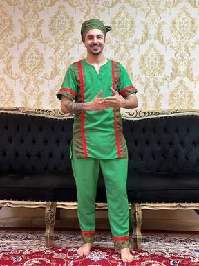 Calça Ogum Verde/Verm