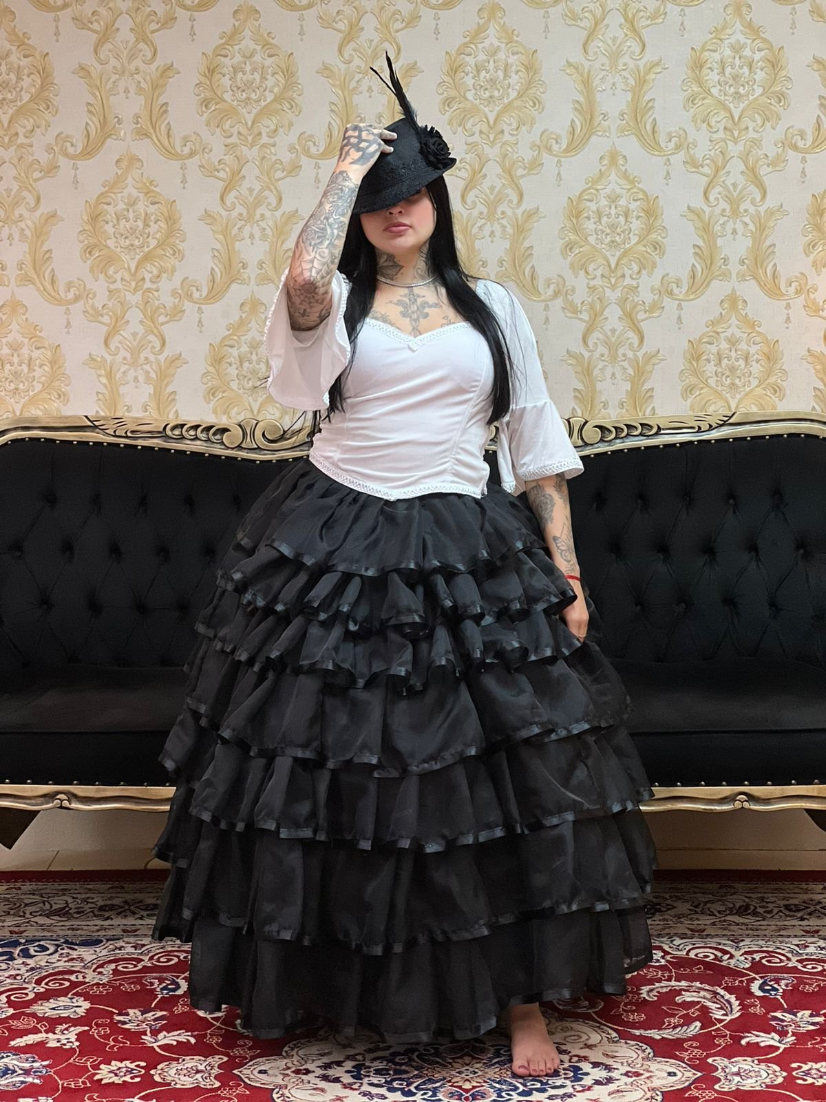 Corpete Veludo Branco