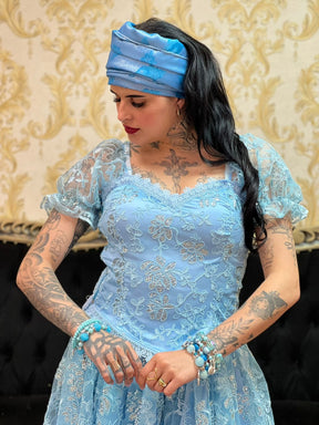 Corpete Bordado Azul