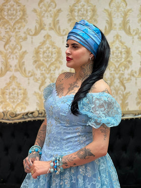 Corpete Bordado Azul