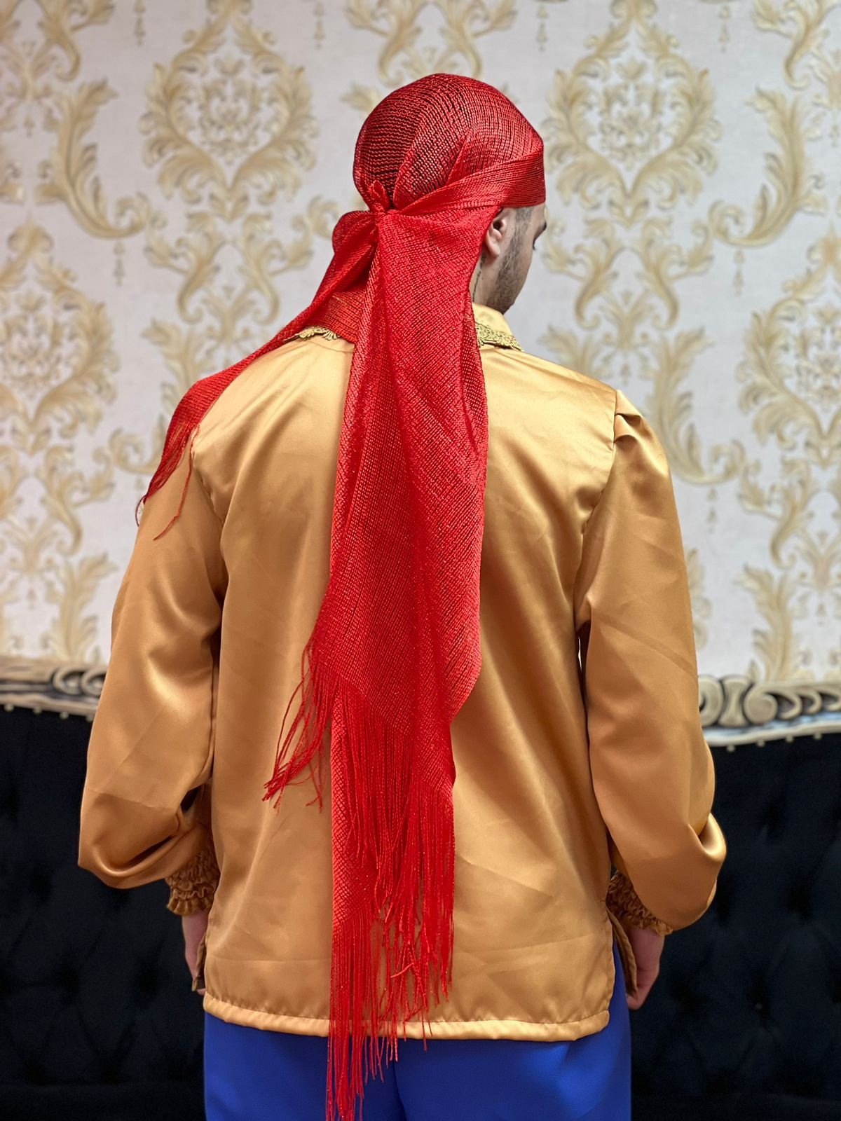 Camisa Crepe Dourada