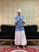 Kafta Rendada Slim Azul