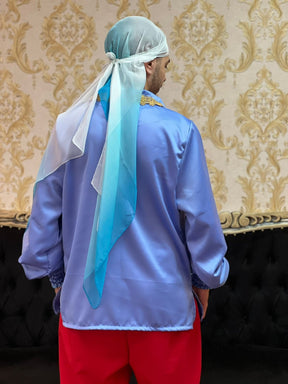 Camisa Crepe Azul/Dou