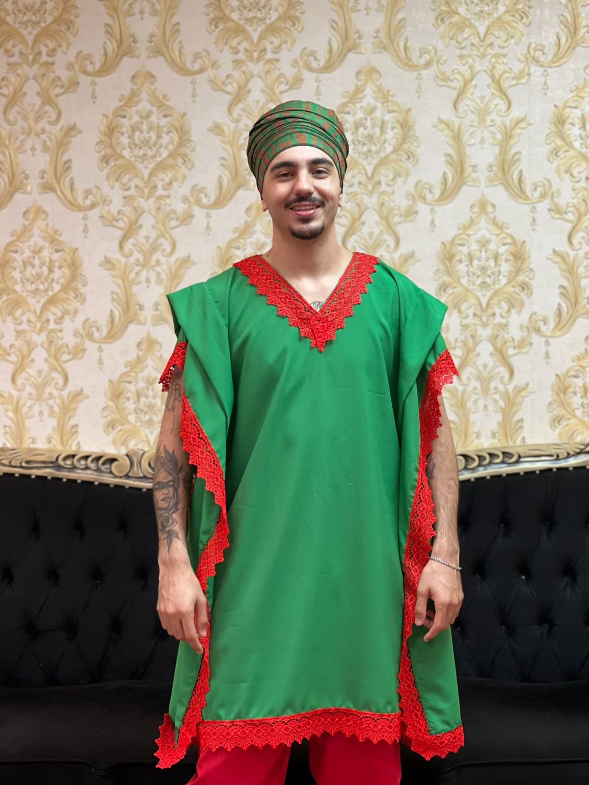 Kafta Tunica Verde/Verm