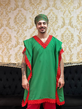 Kafta Tunica Verde/Verm