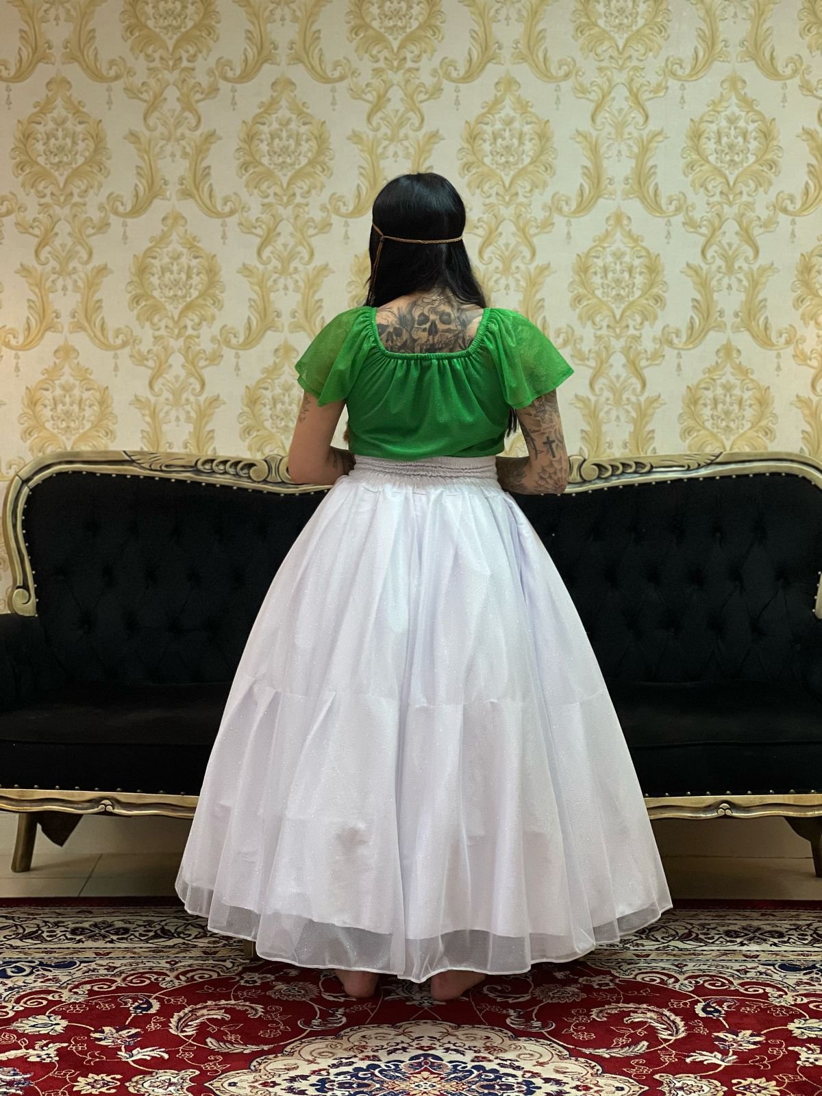 Saia Aurora Longa Branca