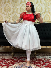 Saia Voal Curta Branca