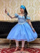 Saia Voal Curta Azul