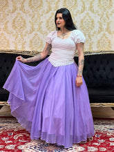 Saia Voal Longa Lilas