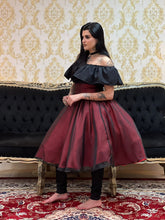 Saia Voal Curta Verm/Pto