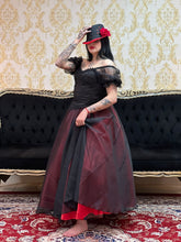 Saia Voal Longa Verm/Pto