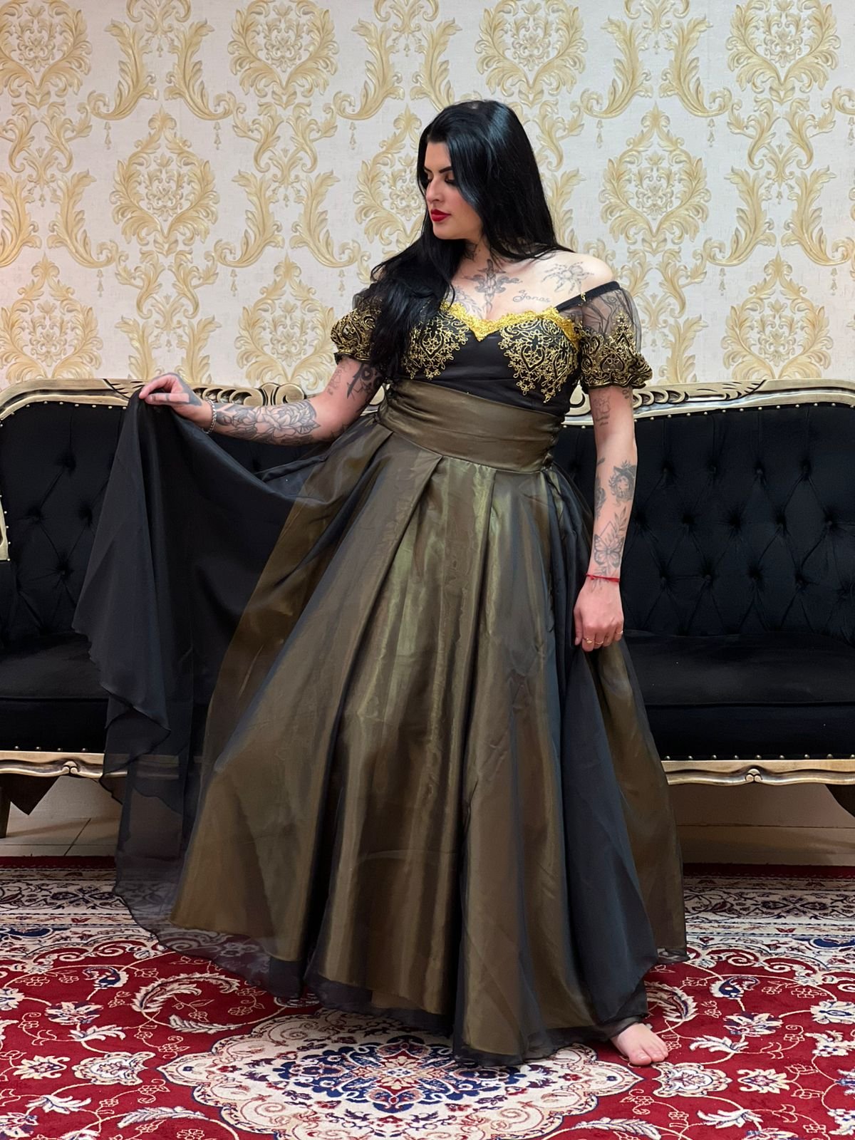 Saia Voal Longa Dou/Pto