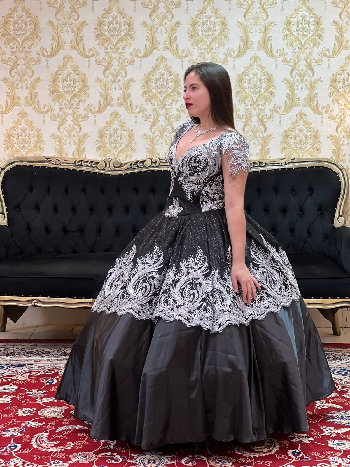 Vestido Mistérios Preto/Pta