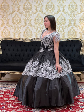 Vestido Mistérios Preto/Pta