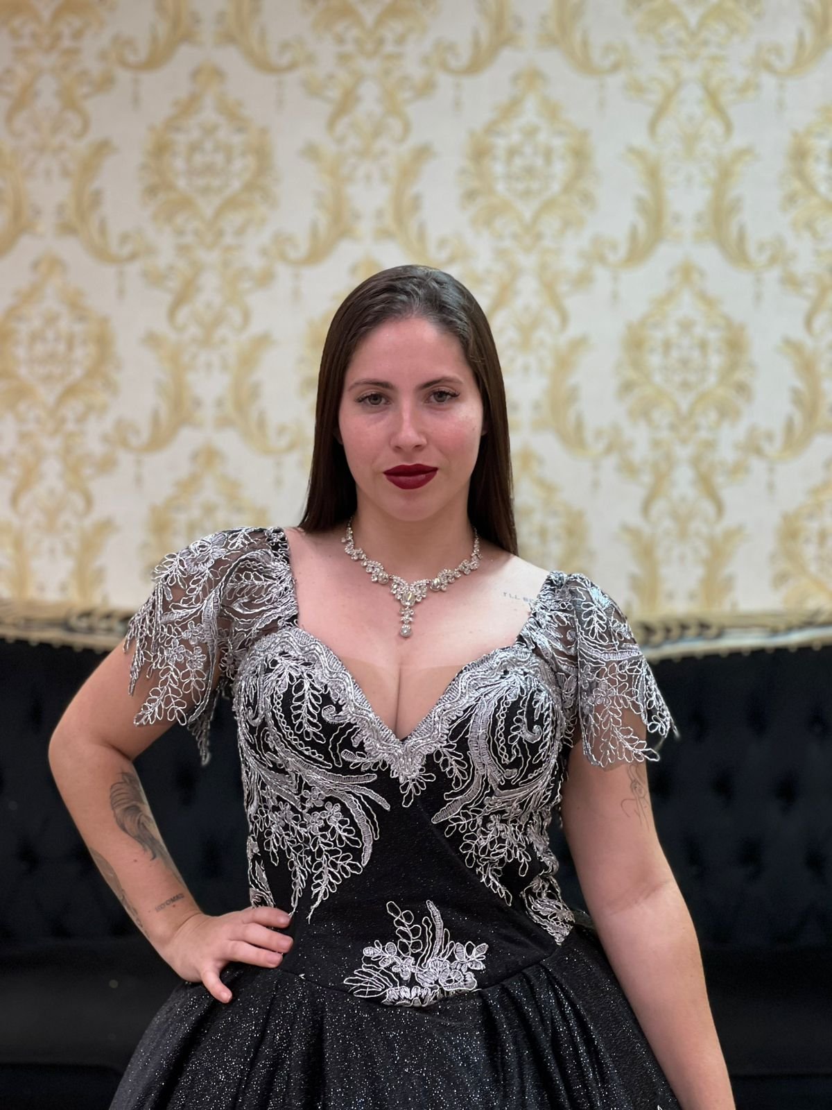 Vestido Mistérios Preto/Pta