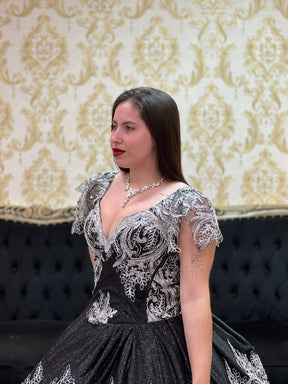 Vestido Mistérios Preto/Pta