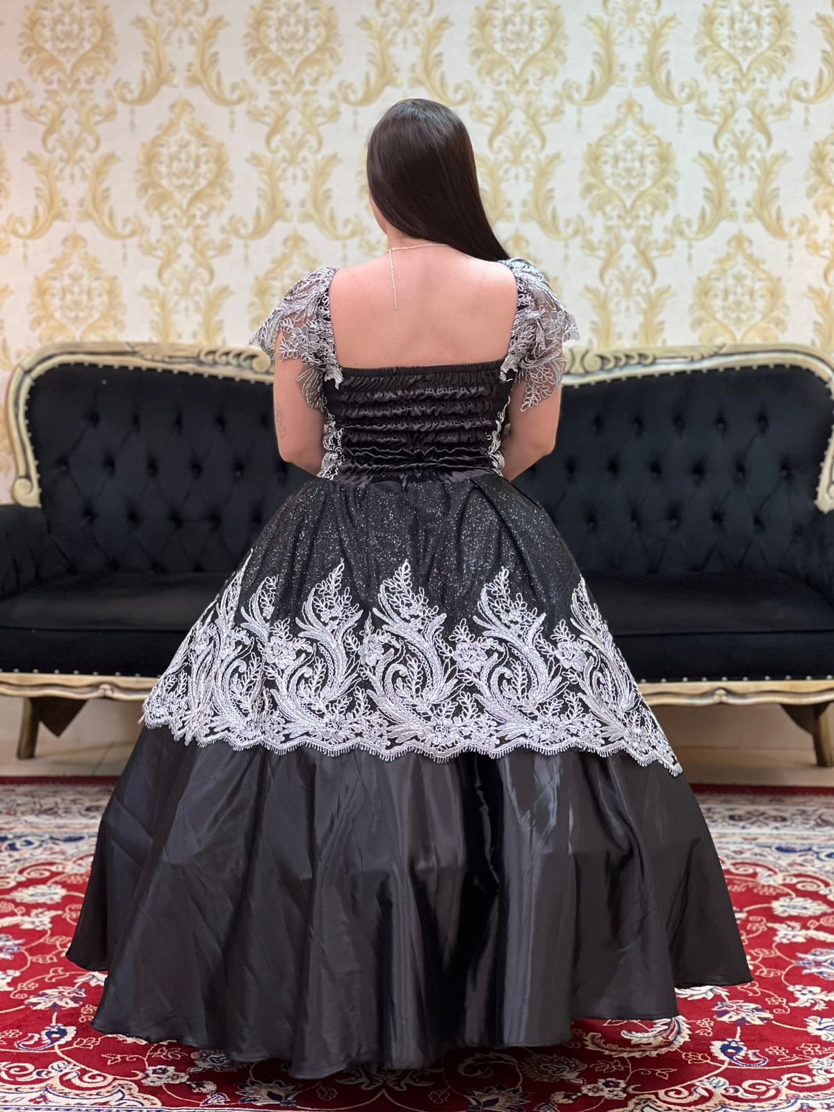 Vestido Mistérios Preto/Pta