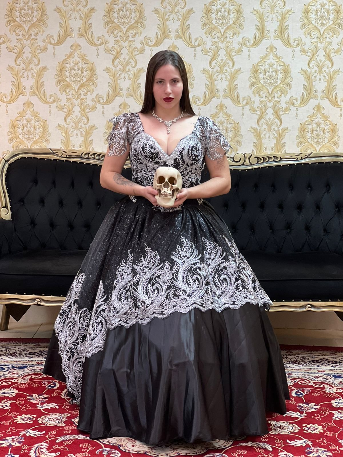 Vestido Mistérios Preto/Pta