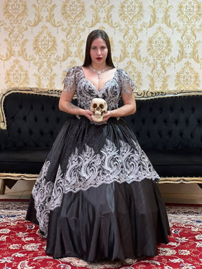 Vestido Mistérios Preto/Pta