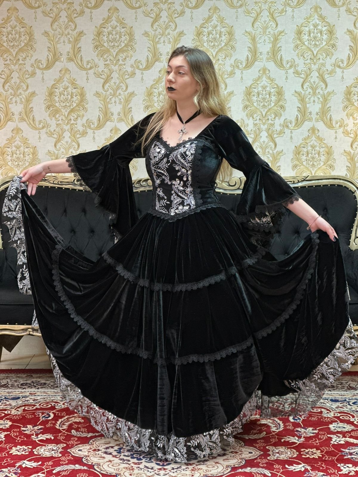 Vestido Alquimia Preto/Pta