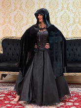 Capa Capuz Veludo Preta