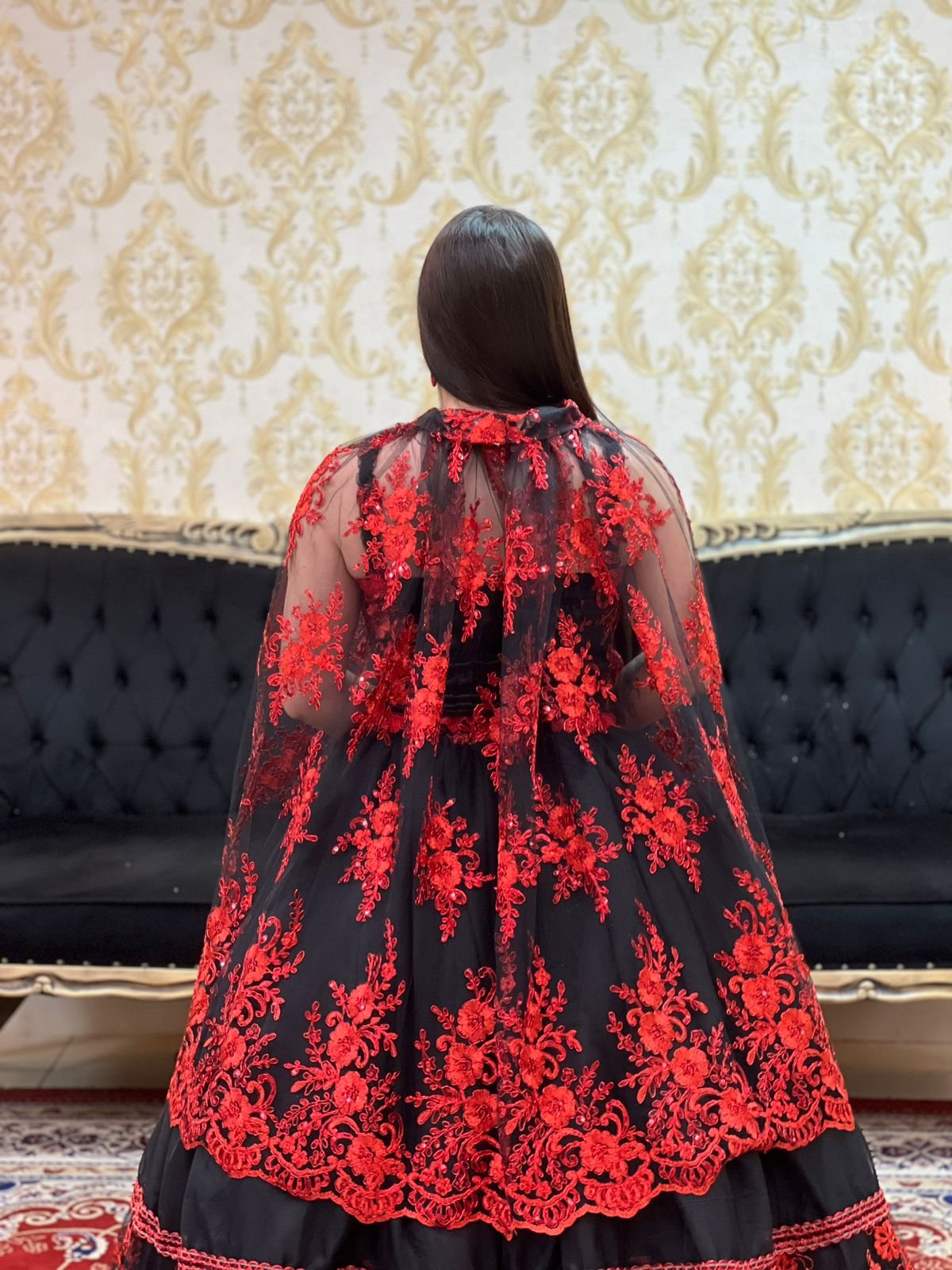 Capa Luxo Preto/Verm