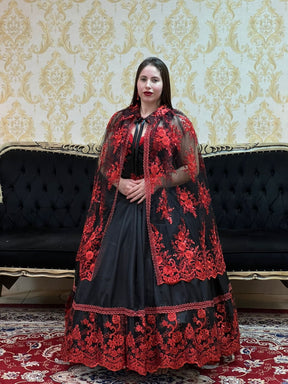 Capa Luxo Preto/Verm