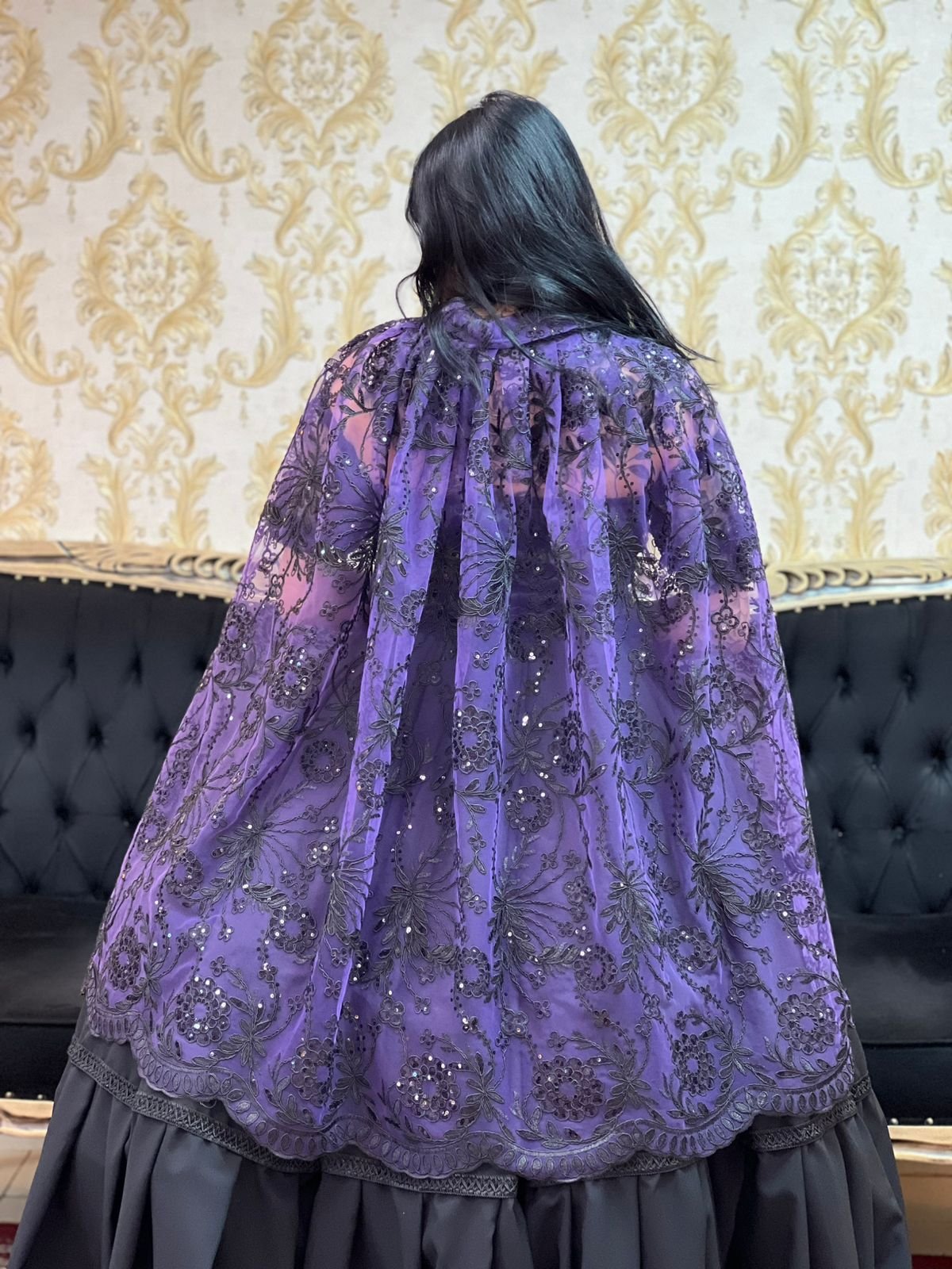 Capa Luxo Roxo/Preto